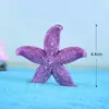 Chen Jun cria ornamentos de resina mini pentagrama colorido pequena estrela-do-mar micro paisagem aquário tanque de peixes acessórios paisagem aquática