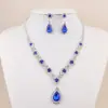 Conjunto de Colares Transfronteiriços Europeu e Americano Conjunto de Joias de Liga Conjunto para Vestido de Banquete Corrente Moda Versátil Joias de Noiva Atacado