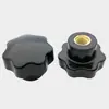 Mango de Flor de Ciruelo Mango en Forma de Estrella de Nuez Tornillo de Tapa de Apriete Manual de Baquelita Cabeza de Plástico Perilla de Siete Estrellas M5M6M8M10M12