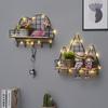 Prateleira Decorativa de Parede em Formato de Nuvem para Sala de Estar, Suporte de Armazenamento de Parede Estilo Ins para Quarto na Parede ao Lado da Cama, Instalação Sem Furos