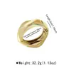 B3919 Pulsera de Resorte Ancha Geométrica Irregular Exagerada Moda Dopamina Personalidad Accesorio de Mano Facetado Acrílico