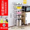 Estante de piso de acero inoxidable de múltiples capas para macetas al por mayor de fábrica, estante de almacenamiento de lavabo, estante de almacenamiento para baño