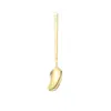 Cuchara Cuadrada Coreana de Acero Inoxidable Creativa Cuchara Larga para Postre Cuchara Linterna Cuchara para Mesa del Hogar Comida Occidental Cuchara de Venta al por Mayor Cuchara Transfronteriza
