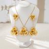 Venta Caliente Transfronteriza Moda de Nicho Diseño de Alta Gama Conjunto de Pendientes y Collar de Flores Adecuado para que las Mujeres lo Usen en Banquetes y Fiestas