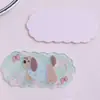 Novo Desenho Animado Xadrez Cachorro Renda Retangular DIY Acessórios de Cabelo Grampo de Cabelo Patche Presilha Lateral Acessórios