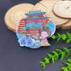 Imán de Refrigerador de la Ciudad de Xi'An Tridimensional Epoxi Madera Imán de Refrigerador Creativo Papel de Aluminio Imán de Refrigerador Regalos Culturales y Creativos en Stock