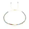 Pulseira Boêmia Popular da Amazon Cruz Fronteiriça Pedra Natural Pulseira Feminina Pulseira de Contas de Arroz Tecida à Mão