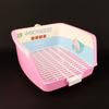 Baño para Conejo con Bacinilla Anti-Orina Elevada, Caja de Arena para Mascotas Pequeñas con Cajón, Cobaya, Chinchilla, Conejo Mascota