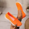 Zapatos de Mujer Verano Nuevos Venta Transfronteriza Dropshipping Slip-On Zapatos de Madre Transpirables Suela Suave Cómodos Zapatos de Tela Old Beijing para Mujer