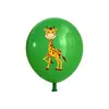 Balões de Látex Animais da Selva Novo Estilo Transfronteiriço Conjunto de Balões Cartoon para Festas Atacado Balões Amazon