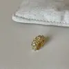 Aretes de Clip para Hélice de Oreja de Circonia Iris Dulces Frescos de Gama Alta para Mujer Personalidad de Nicho Exquisitos Modernos de Moda Accesorios para Oreja