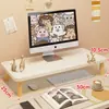Soporte Elevador para Monitor de Computadora de Escritorio Base para Pantalla Soporte Bandeja para Teclado de Escritorio