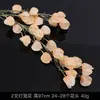 Serie de Flores de Tira Color Champán Seda Artificial de Boda Niebla Phalaenopsis Arco de Salón de Bodas Ramo de Decoración Falsa Dropshipping