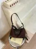 Bolso de Ante Retro Bajo el Brazo para Mujer 2026 Nuevo Otoño Casual Bolso de Hombro Único Bolso Cruzado Bolso de Commute Melange
