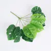 [Hoja de Tortuga de 9 Cabezas Pequeña] Plantas Verdes Simuladas, Flores Artificiales y Césped Artificial, Hojas Pegadas, Plantas Pequeñas en Maceta, Decoración de Interiores, Hojas Simuladas