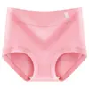 Ropa interior para mujer de mediana edad talla grande Cintura media-alta Modal Antibacterial Bragas Triángulo Suave Transpirable Cómodo