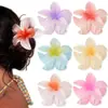 YHJ Clip de flor de huevo transfronterizo europeo y americano pasador de pelo de flor colorida retro pinza de tiburón para recogido en la parte posterior de la cabeza pinza para el pelo femenina