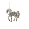 Item popular transfronteiriço: Pingente de Cavalo Galopante Dourado Luxuoso em Acrílico, Presente de Feriado, Decoração de Mochila, Chaveiro, Enfeite Pendente Decorativo