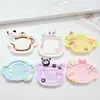 Platos Pequeños Lindos de Dibujos Animados Accesorios de Resina Pegamento de Crema DIY Pasadores para el Cabello Colgantes Hebillas de Zapatos Juguetes Blanditos Adornos Pequeños