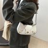 Bolsa Feminina Nova Simples Versátil Textura Retrô Moda Nicho Ombro Único Comércio Exterior Alta Qualidade Bolsa de Ombro para o Dia a Dia