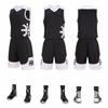 Traje de baloncesto para niños adultos, ropa de entrenamiento, venta al por mayor, ropa de equipo para niños, chaleco, camiseta, ropa de entrenamiento de secado rápido, número de impresión