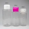 Frasco de água demaquilante transparente 500ml frasco de ombro reto tipo pump frasco cosmético vazio embalagem de subfrasco para viagem