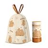 Bolsa de Basura de Conejo de Dibujos Animados Impresa Rollo Pequeño Bolsa de Basura con Cordón Engrosada 5 Rollos/Paquete Bolsa de Basura para Dormitorio y Hogar