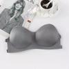 Comercio exterior volumen de ventas sujetador strapless invisible de mujer multicolor de una sola pieza espalda hermosa fruncido sin aro