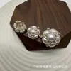 Botões Metálicos com Pérolas e Diamantes Inlaid para Terno Tricô Camisa Botões Simples Versáteis Decorativos Botões Costurados à Mão
