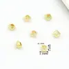 Separadores de cuentas cuadradas chapados en cobre y oro real de 14 quilates, cuentas sueltas, accesorios para pulseras, collares, bisutería hecha a mano para DIY D93