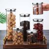 Juego Personalizado Transfronterizo de Algodón Perlado de Doce Piezas con Tapa de Acero Selladas Latas Latas de Té Tapa de Fibra de Vidrio de Alto Boro Latas de Almacenamiento