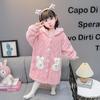 Camisón de Terciopelo Coral para Niñas Otoño e Invierno Pijama de Franela para Bebé Invierno Grueso Cálido Ropa de Casa para Niños Bata