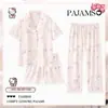 Pijama de Niña Seda de Hielo Verano 2026 Nuevo Estilo para Niños Mayores, Niñas, Estudiantes de Secundaria, Dibujos Animados Ropa de Casa de Alta Gama Conjunto de Tres Piezas