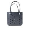Nova Bolsa de Praia Lisa Moda Bolsa de Mão de Borracha Bolsa de Armazenamento Portátil para Praia Barco Compras