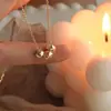 Três Cubos Colar Feminino Novo Simples Estilo Frio Geométrico Irregular Pequeno Quadrado Curto Clavícula Cadeia