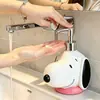 Dispensador de Jabón Creativo de Dibujos Animados Snoopy para Baño del Hogar Botella Recargable de Gel de Ducha Adorno de Escritorio de Alta Calidad