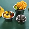 Olla para Salsa de Bistec de Acero Inoxidable 304 Taza para Salsa de Comida Occidental Mini Olla para Derretir Mantequilla Tazón para Sumergir Restaurante Comercial
