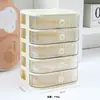 Caixa organizadora de gaveta para mesa, organizador transparente multicamadas com grão fino para material de escritório, itens diversos e cosméticos, atacado do fabricante