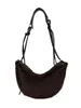 Bolso casual de gran capacidad para mujer, nuevo bolso tipo albóndiga de gamuza vintage otoño 2026, bolso de hombro y cruzado casual para el trabajo