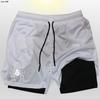 AliExpress Pantalones de Playa de Verano para Hombre de Doble Capa 2 en 1 Rayados de Malla Deportiva para Correr Pantalones Cuádruples de Secado Rápido Impermeables