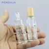 Frasco de perfume de vidrio de 10 ml, frasco de perlas, frasco de perfume, frasco de vidrio transparente de alta gama, frasco de perfume tipo subbotella.