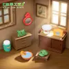 Paisagem em Miniatura Termo Retrô Nostálgico Chapéu Militar Antigo Utensílios Domésticos Casa de Bonecas Decoração DIY Acessórios Mini Enfeites