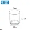 Taza de Vela de Aromaterapia Transparente para Casas de Huéspedes y Hoteles, Portavelas de Vidrio para Mejorar el Ambiente, Herramientas para Velas DIY, Taza de Vidrio Recta, Taza Vacía