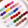 Estilo coreano estilo dulce colorido acrílico piercing pasador redondo para oreja pendientes diy tachuelas para orejas accesorios de joyería venta al por mayor