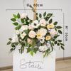 Lugar de Bodas Mori Arreglo Floral Arreglo para Banquete de Bodas Flor de Seda Arreglo Floral Decorativo de Hotel Ruta de Simulación Set Floral para Bodas
