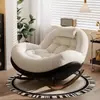 Silla de ocio para balcón, mecedora de caracol, sofá individual para sala de estar, mecedora de lujo ligero, sillón reclinable, sofá perezoso para el hogar para adultos
