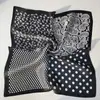 Novo Lenço Quadrado Versátil Rao Yun 53 Primavera/Verão 100% Seda Crepe Cetim Feminino com Padrão Floral Geométrico e Diferentes Estilos de Cor