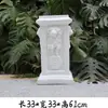 Columna Romana Blanca Adorno Decoración Yeso Soporte de Exhibición Base Maceta Florero Francés Europeo Mesa Pata Boda Ventana Exhibición