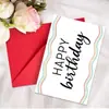 Colección de Tarjetas de Felicitación de Cumpleaños Nuevas Transfronterizas Animal Texto Mensaje de Cumpleaños Universal Tarjeta Plegable con Sobre