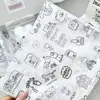 Papel de Regalo Feliz Dibujo Animado Infantil Boceto Papel Sydney Papel de Regalo Envoltura de Ropa Papel de Copia 17g